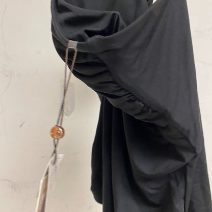 Calia Womens Shirred Cut Out One Piece Tummy Control Swimsuit Pure Black New!