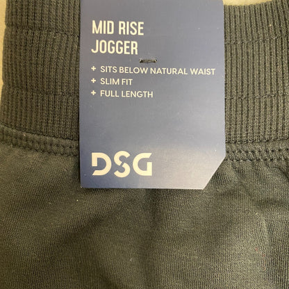 DSG Girls Slim Jogger Pants Pure Black DAG21445 Athletic Fit Sweatpants