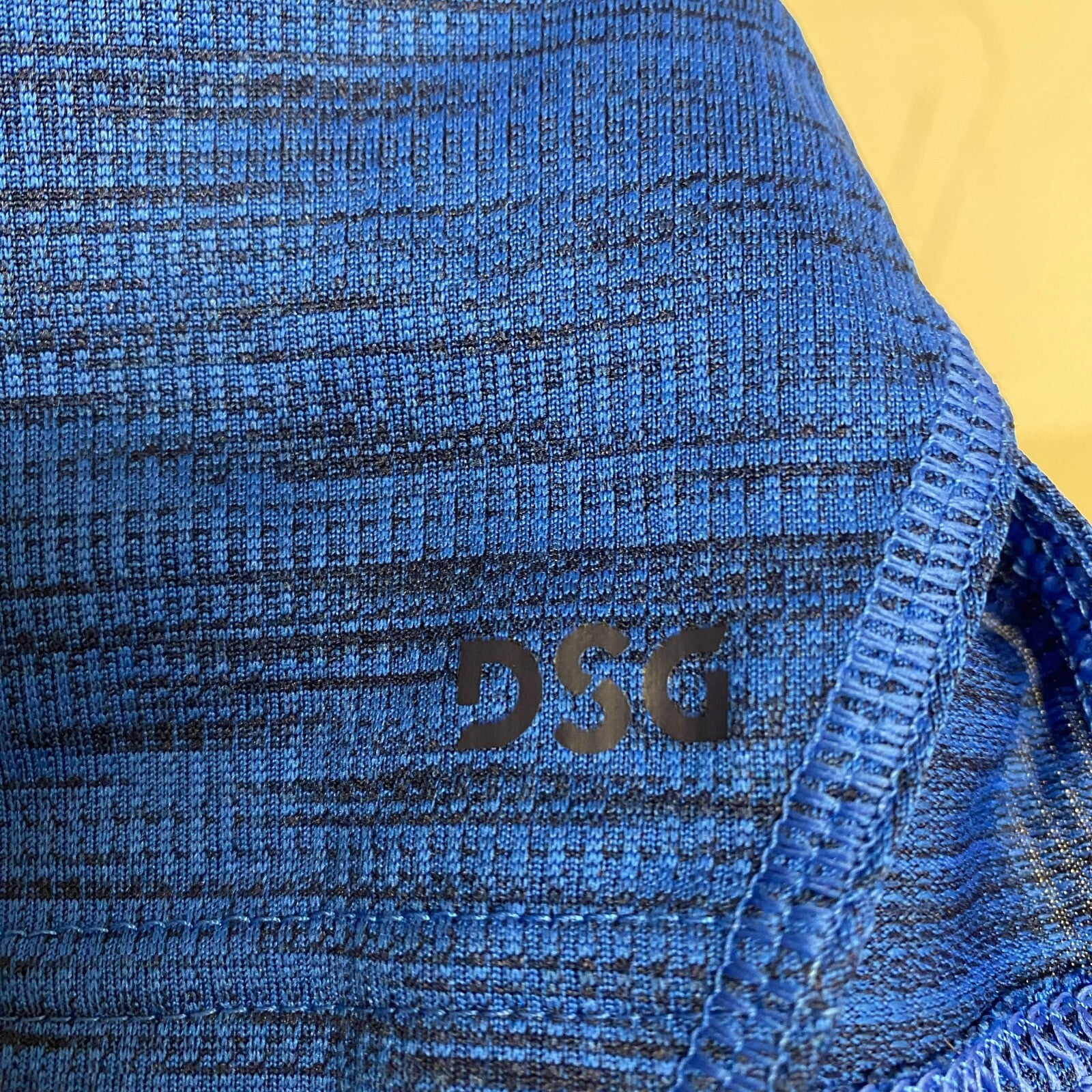 DSG Performance Novelty Textured Training Short University Navy/Cobalt DAM20114N