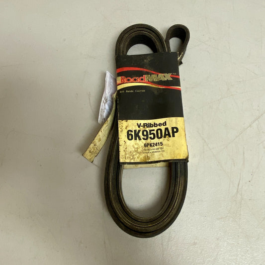 Roadmax 6K950AP Serpentine Belt-Automotive V-Ribbed For Audi A6 Quattro 2007-16