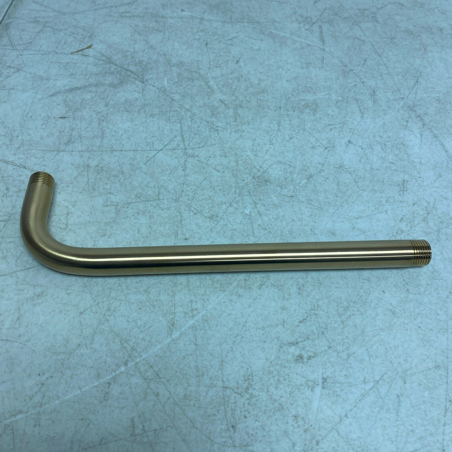 Signature Hardware 12'' Shower Arm & Flange - Brushed Gold SHRSA123BG