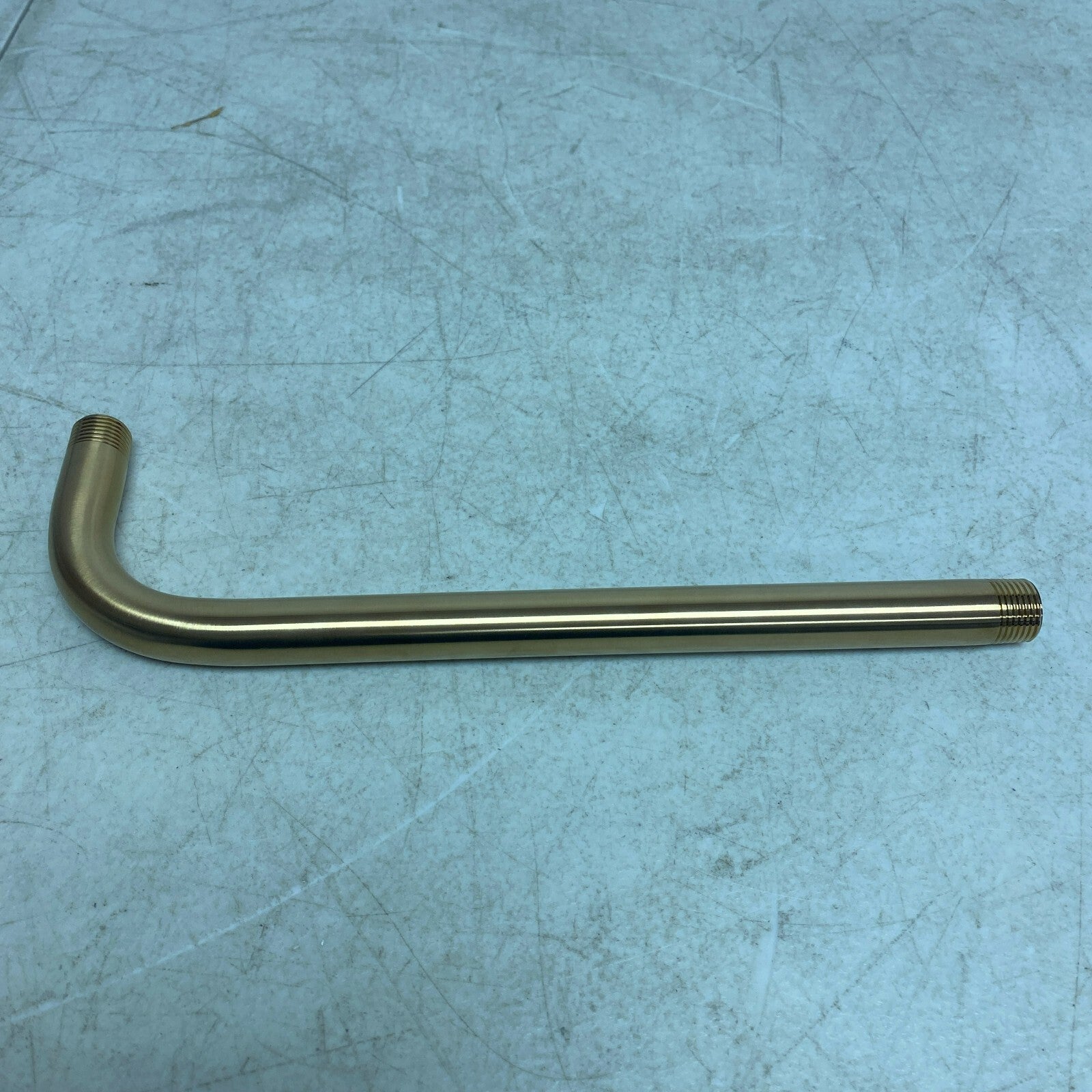 Signature Hardware 12'' Shower Arm & Flange - Brushed Gold SHRSA123BG