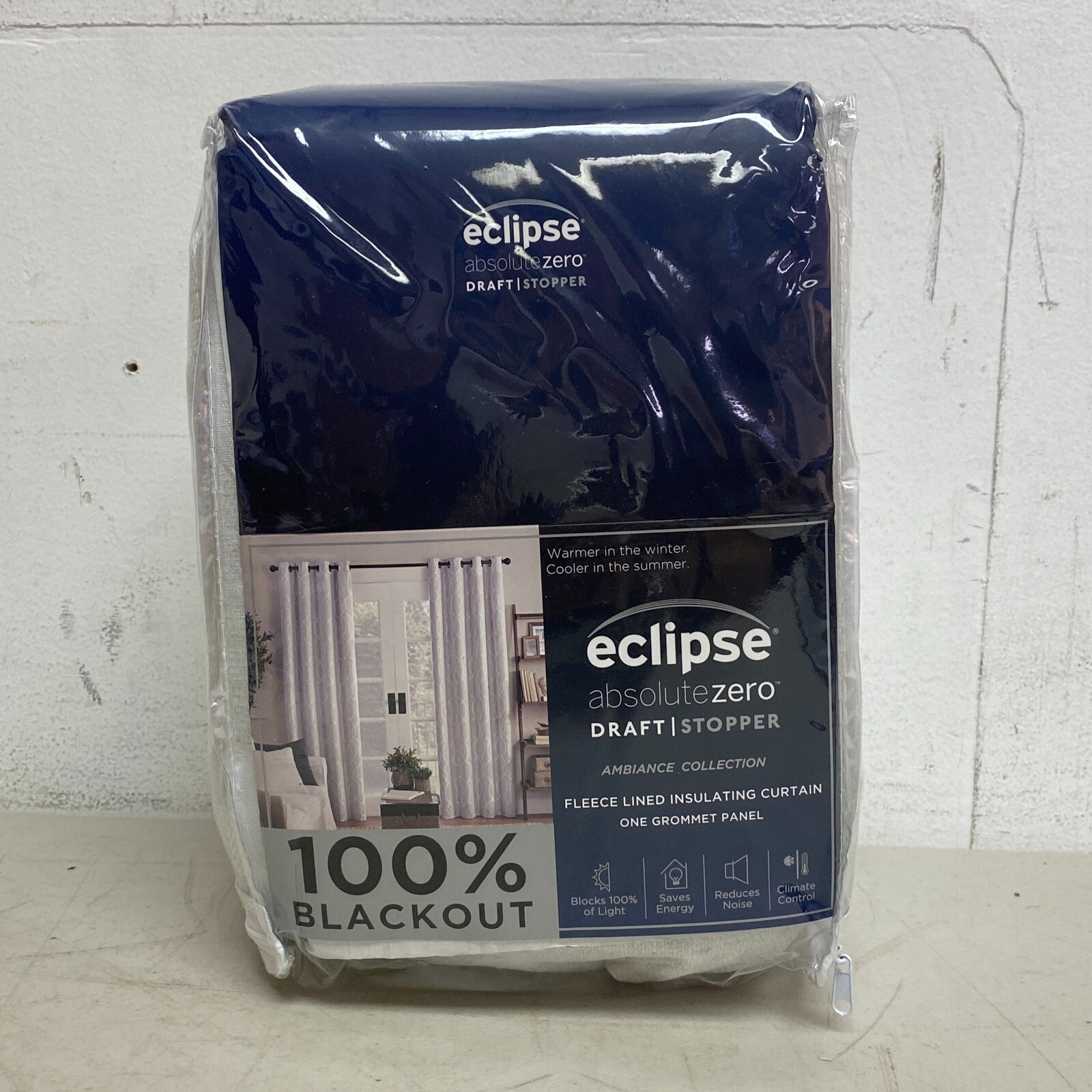 Eclipse Fleece Lined Insulating Curtain Grommet Pannel 100% blackout ambiance...
