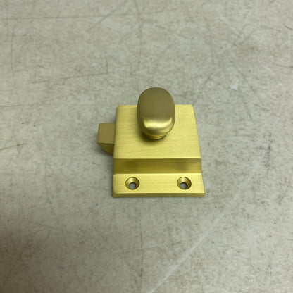 Pitkin Brass Cabinet Latches with Oval Knob SH553088SB