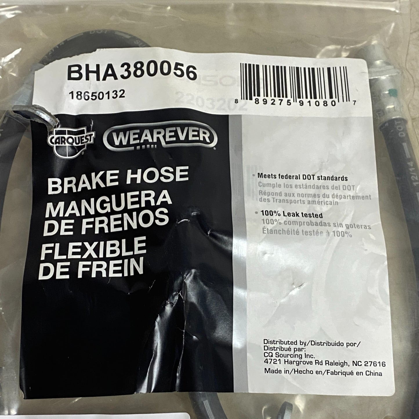 Carquest Brake Hydraulic Hose Front Right for 1999–2001 Acura Integra BHA380056