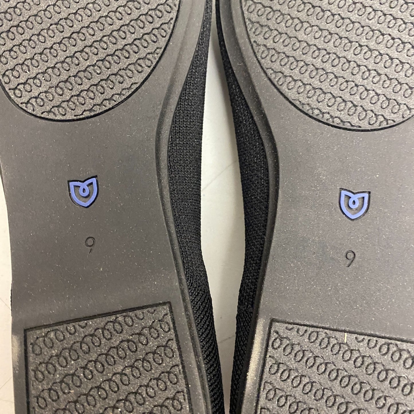 Rothy’s The Flat Round-Toe Ballet Flat Black Solid 001‑112 Size 9