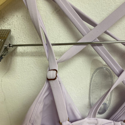 Calia Women's Swim Collection Strappy Back Racerback Bikini Top Blooming Lilac