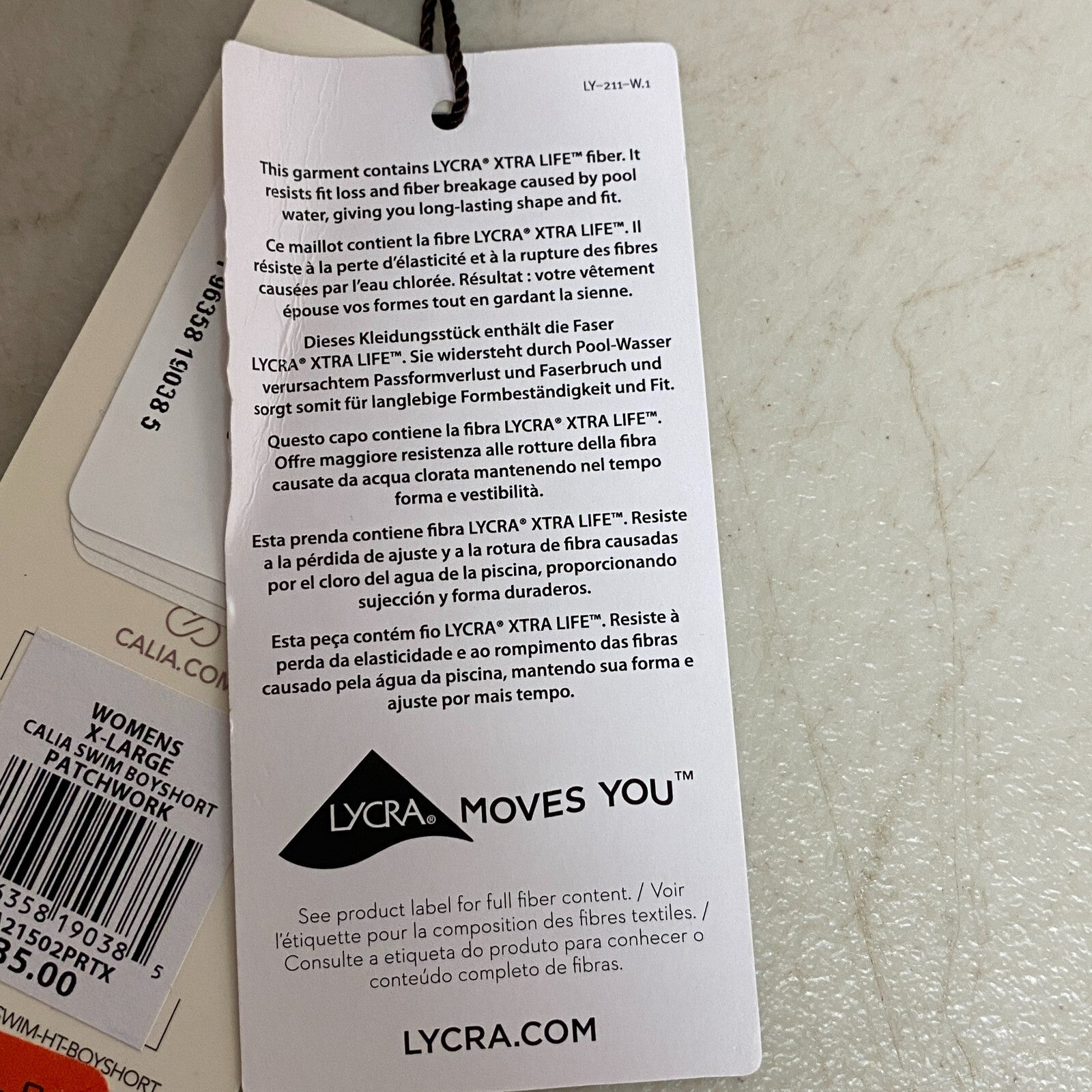 Calia Womens Swim Boyshort Patchwork Stylish Trendy Summer WSA21502PRTX