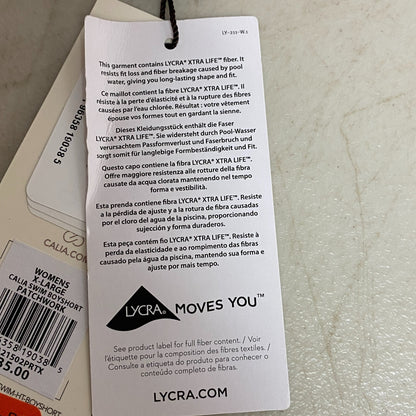 Calia Womens Swim Boyshort Patchwork Stylish Trendy Summer WSA21502PRTX