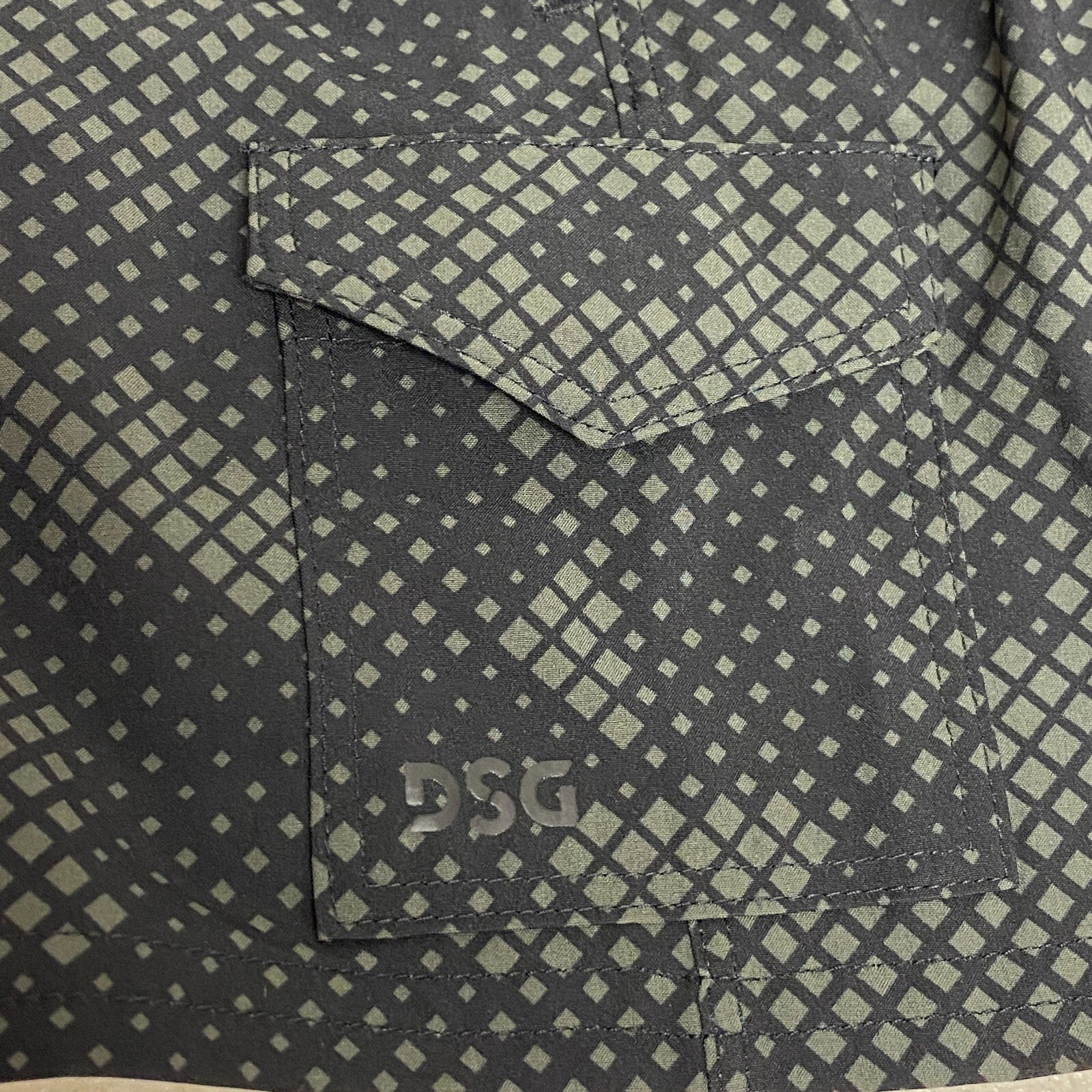 DSG Boys Training Adventure Short Athletic Fit Print Dark Green Camo DAB22102PRT