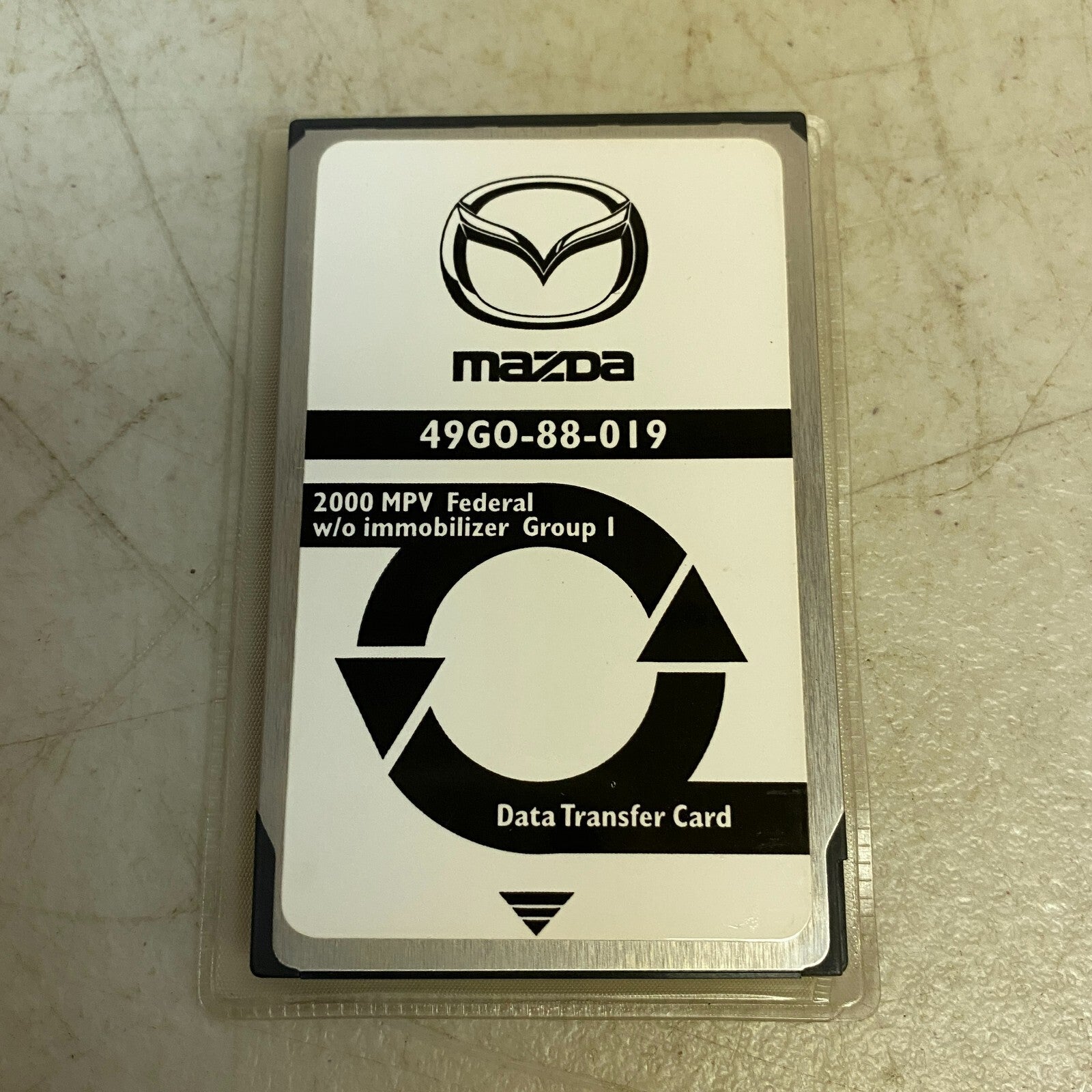 Mazda Data Transfer Card 2000 MPV Federal w/ immobilizer 1 & 2 49G0-88-024