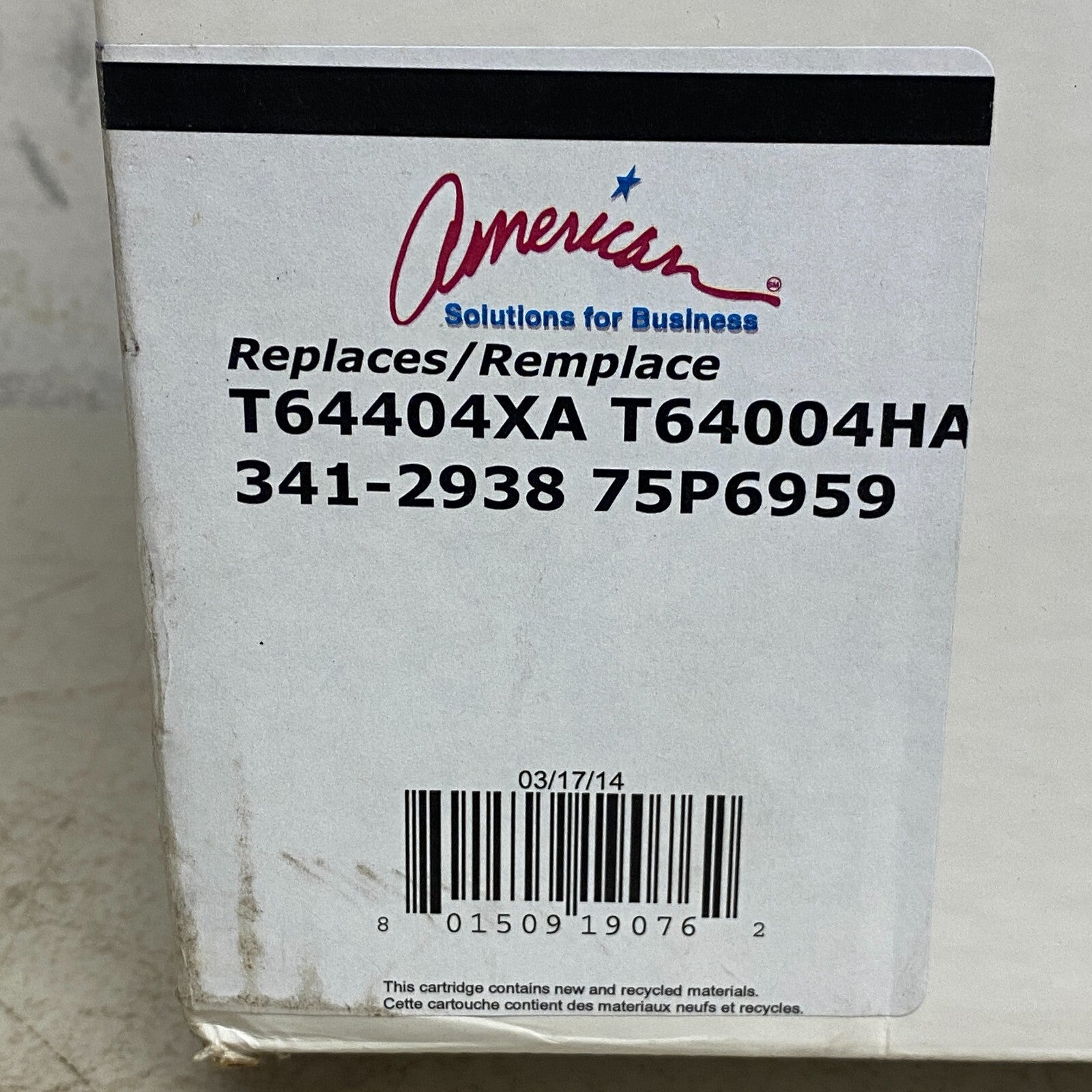 American Solutions for Business Premium Replacement Toner Cartridge T64404XA T64