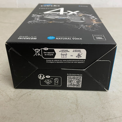 Cardo FREECOM 4X Single Bluetooth Intercom Built-In Voice Assistant Headset