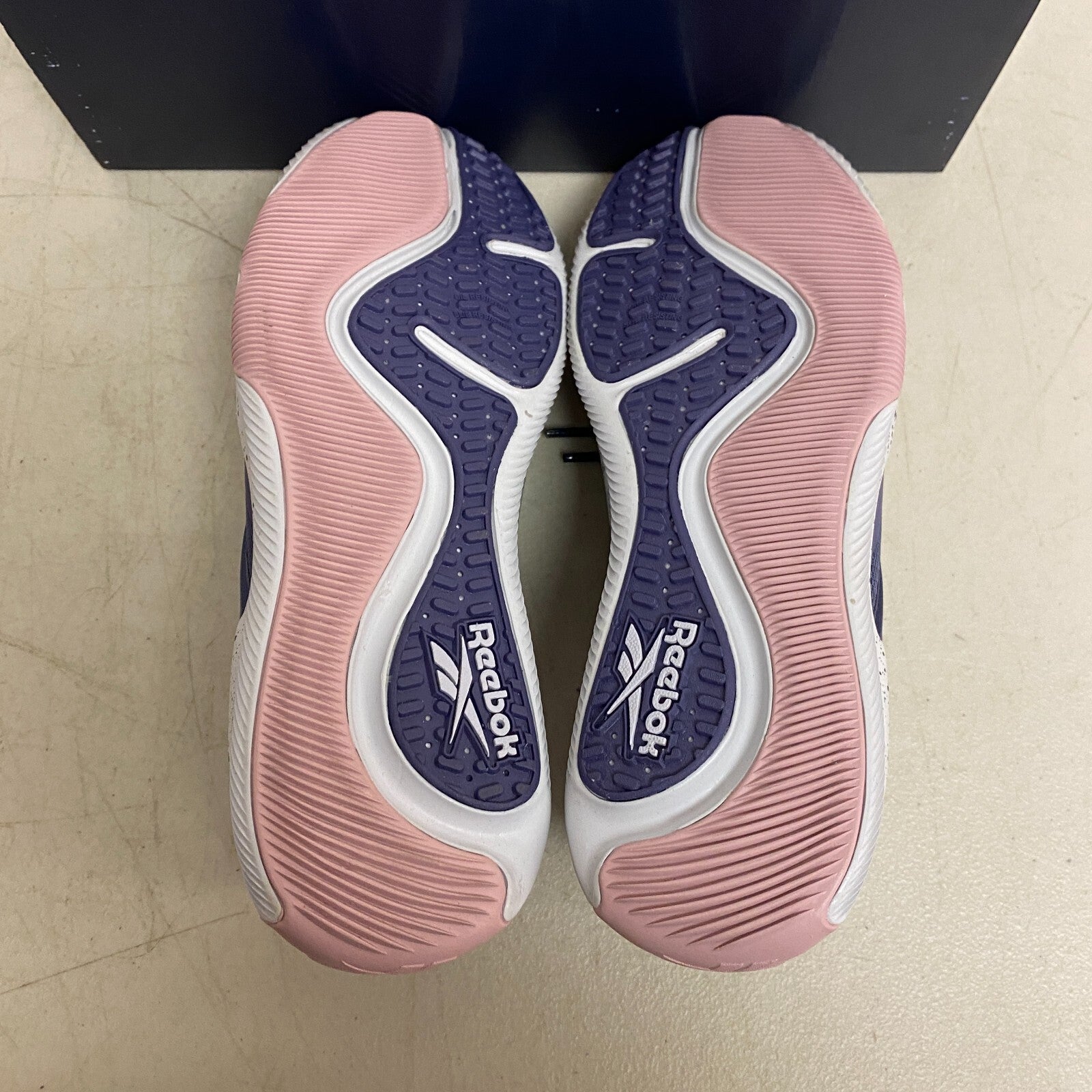 Reebok Women's HIIT TR Composite Toe Work Shoe Blue/Pink/White Size 10M RB481