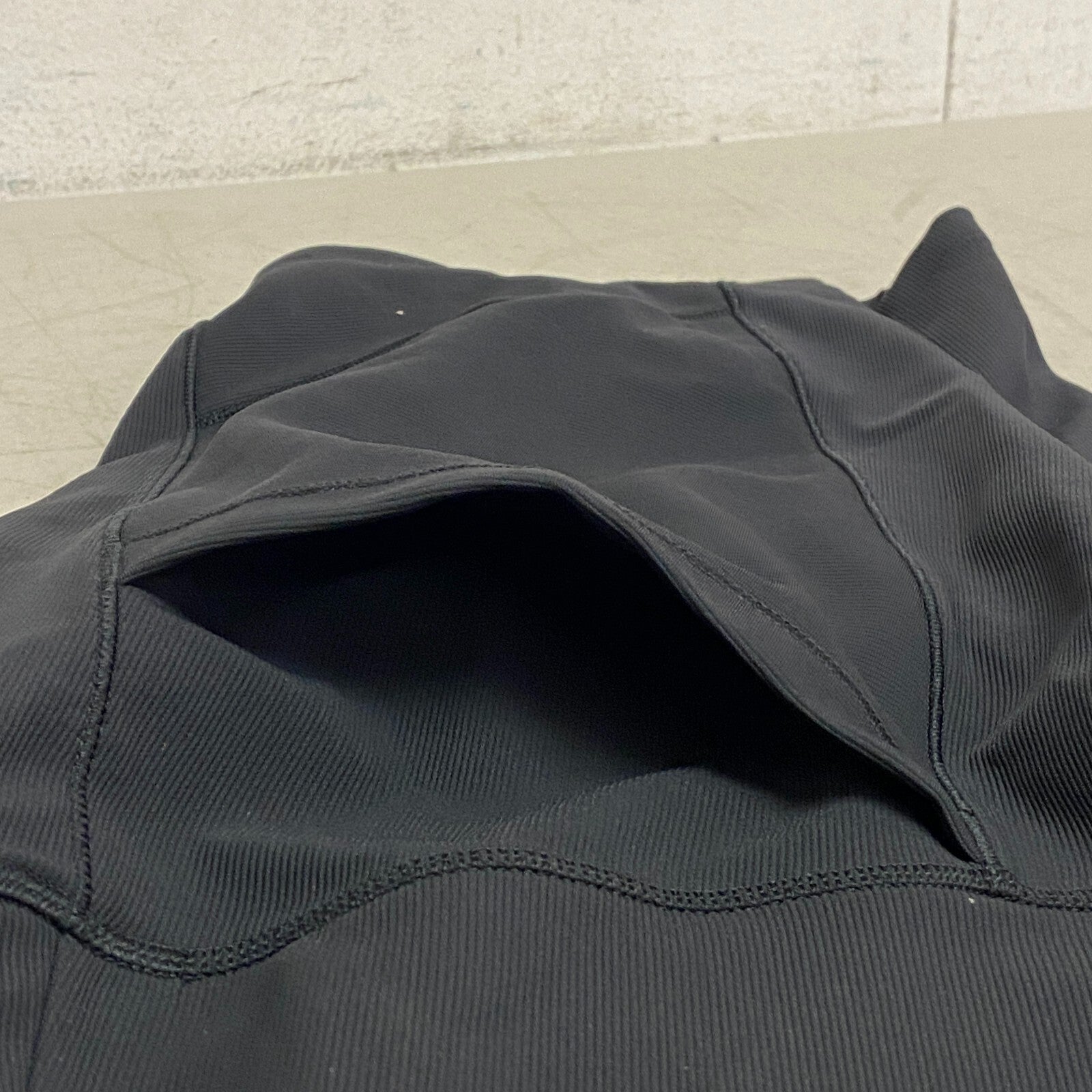 Calia Womens Mixed Rib Essential Bike Short Pure Black Solid Stylish WAX12282