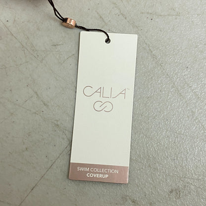 Calia Women's Sweater Knit Cover Up Mid Rise Swim Bottom Apricot Aura WSA23914