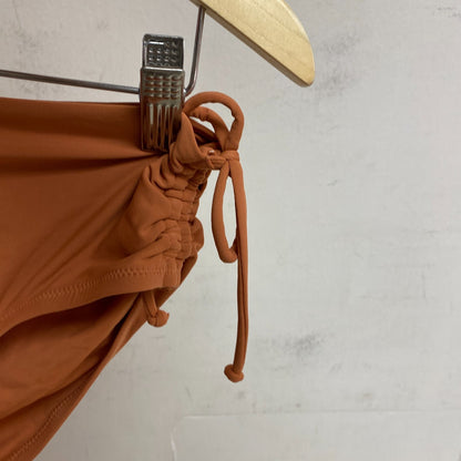 Calia Women's Swim Collection Mid Rise Ruched Side Bottom Apricot Aura WSA23402