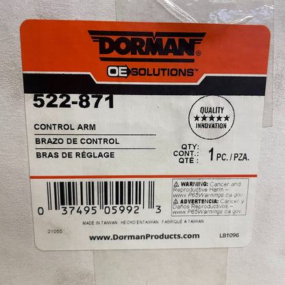 Dorman 522-871 Front Left Lower Control Arm Assembly BMW 535iGT/550iGT 2010–2017
