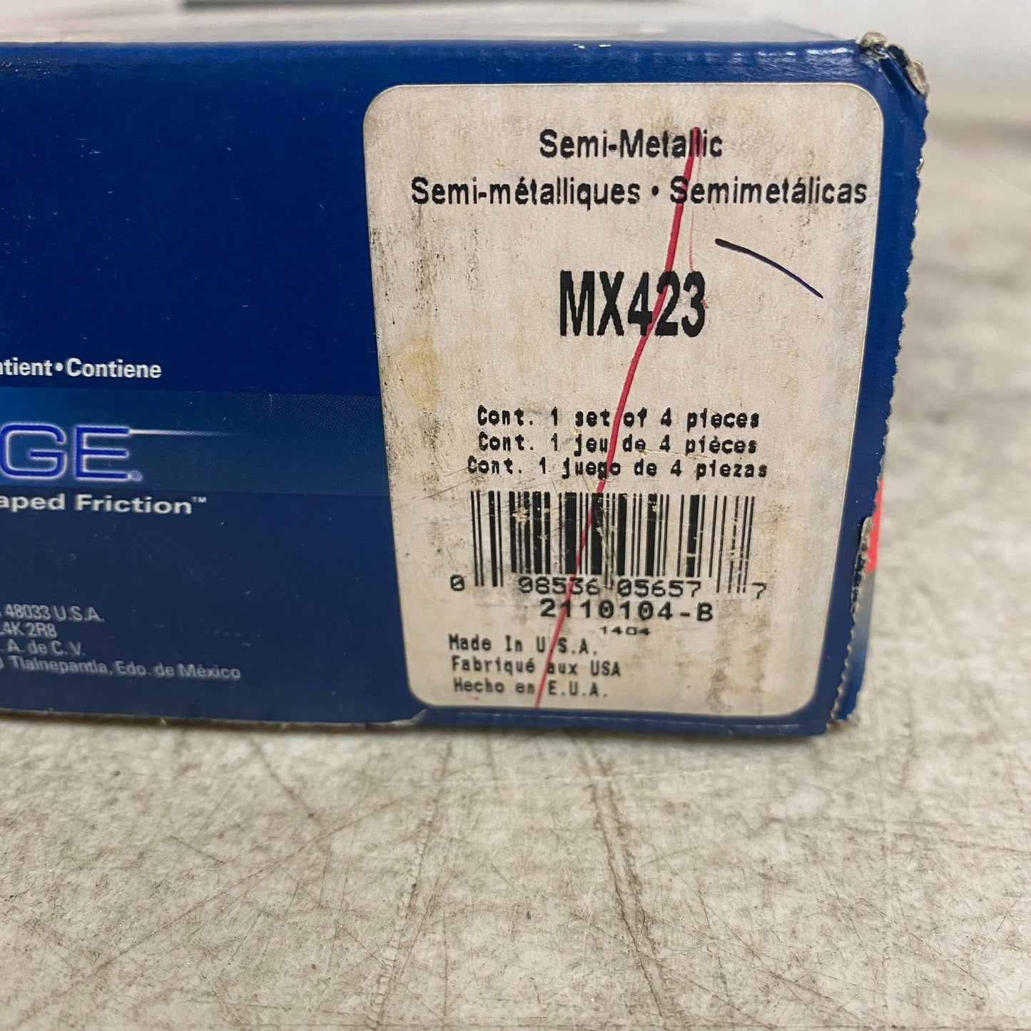 Wagner MX423 Brake Pads ThermoQuiet Semi-Metallic Front 1986-1995 Mercedes 300E