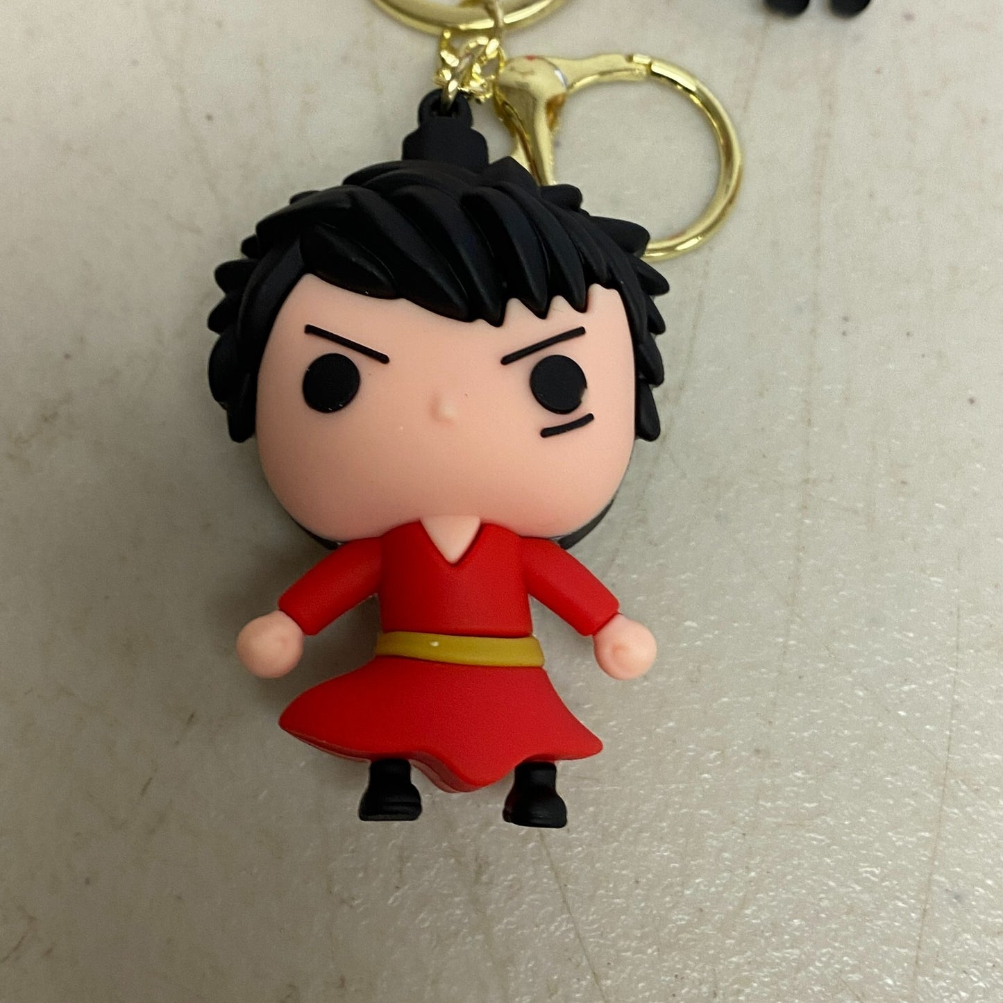 One Piece Monkey D. Luffy Anime Keychain Key Ring Bag Charm PVC Silicone 
