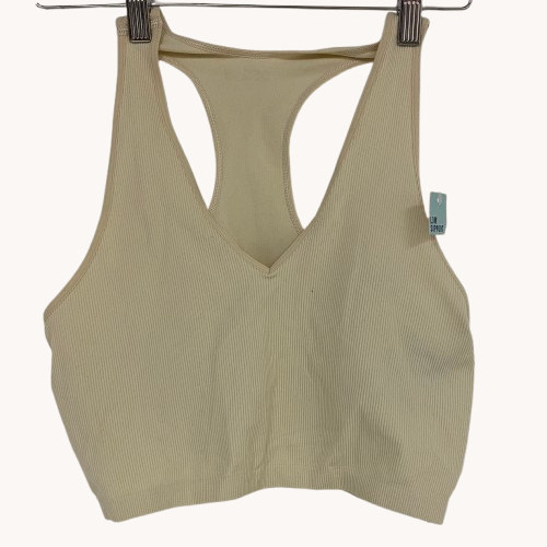 DSG Womenâs V-Neck Raceback Brami Light Sand DAW12712 Activewear Top