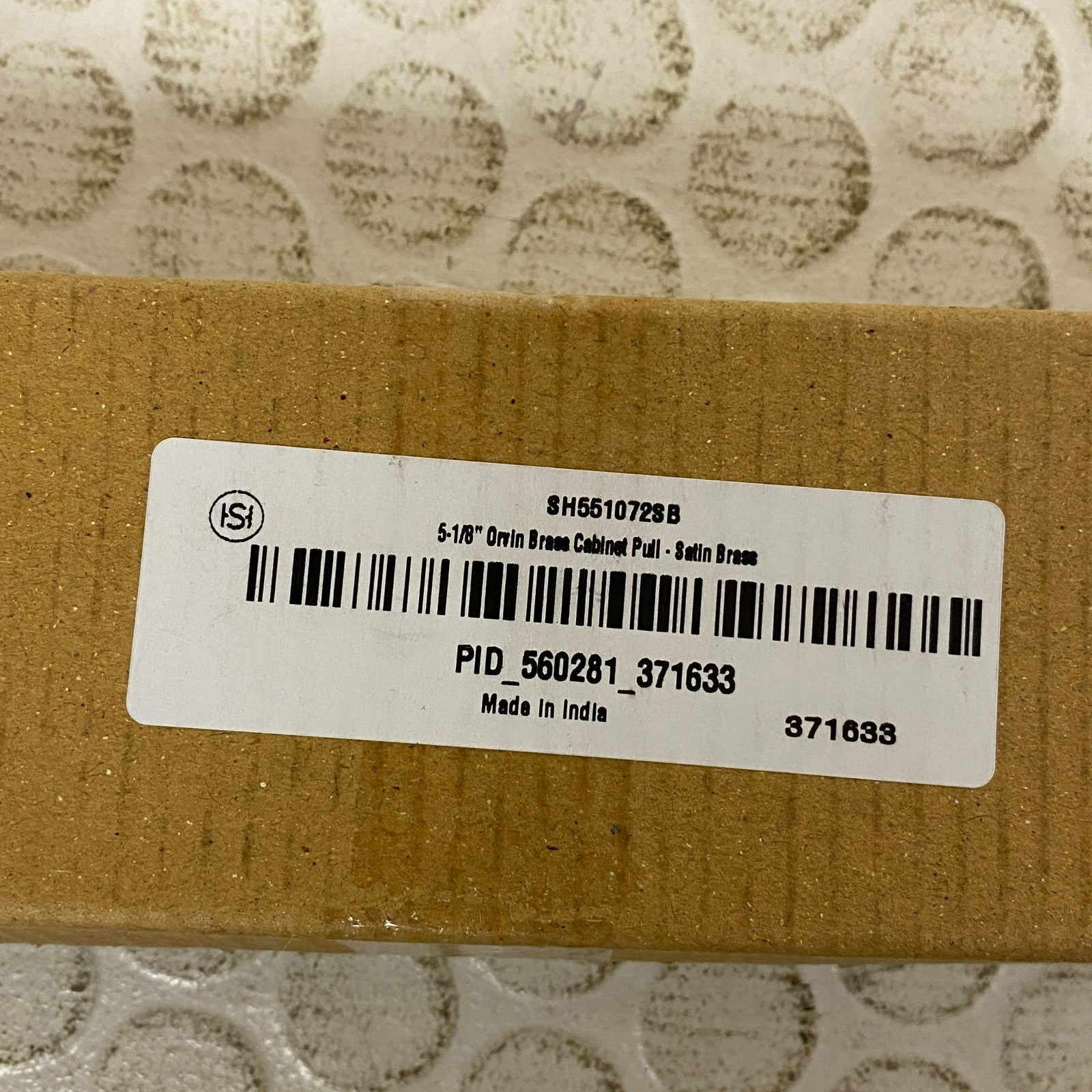 Signature Hardware 5-1/8" Orvin Brass Cabinet Pull - Satin Brass SH551072SB