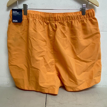 DSG Women's Notched Woven Shorts Light Orange DAW13108  BRAND NEW Solid