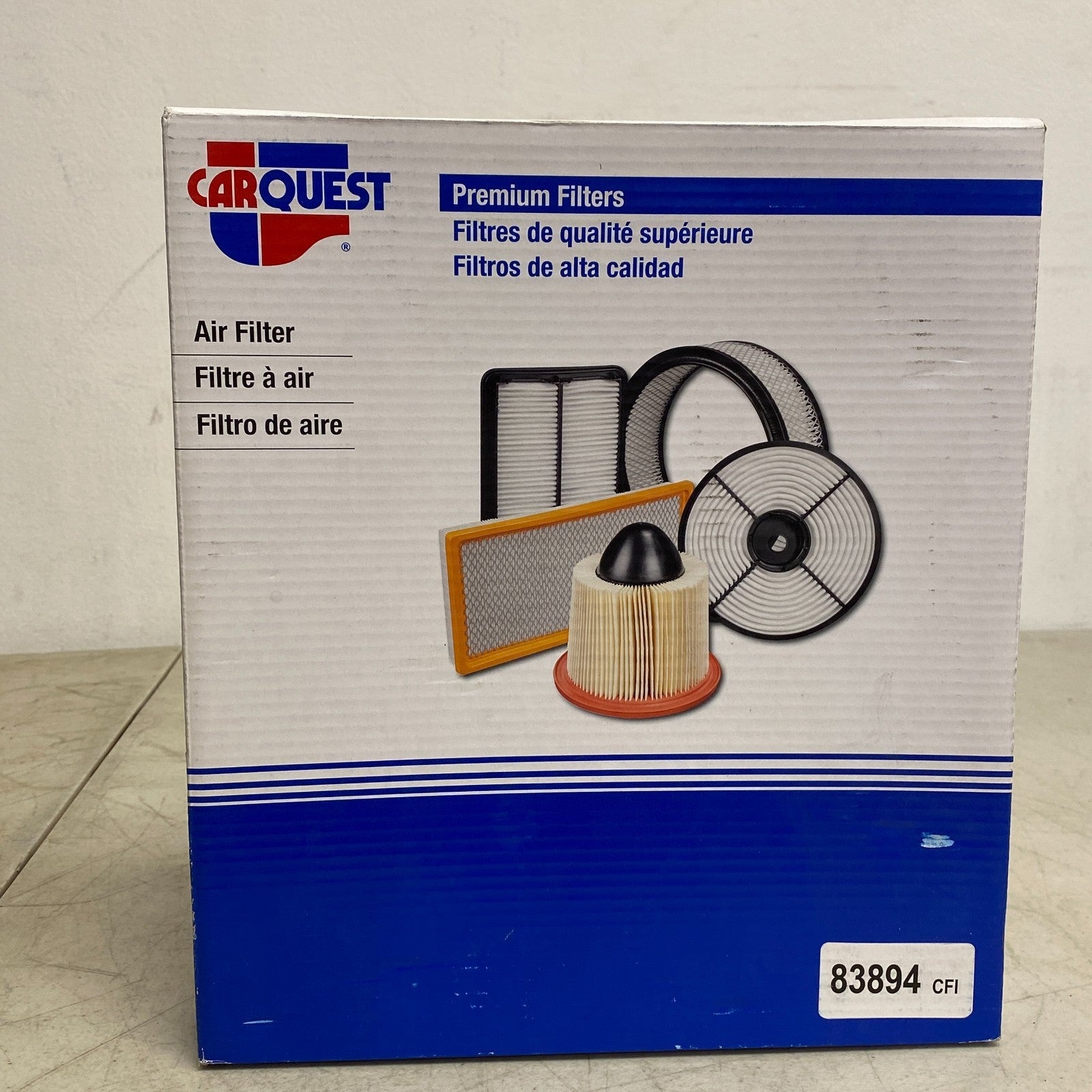 CARQUEST Premium Engine Air Filter 83894 White Pleated