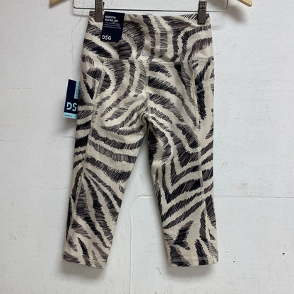 DSG Women's Momentum Performance Cropped Leggings Trippy Zebra Sand DAW12328PRT