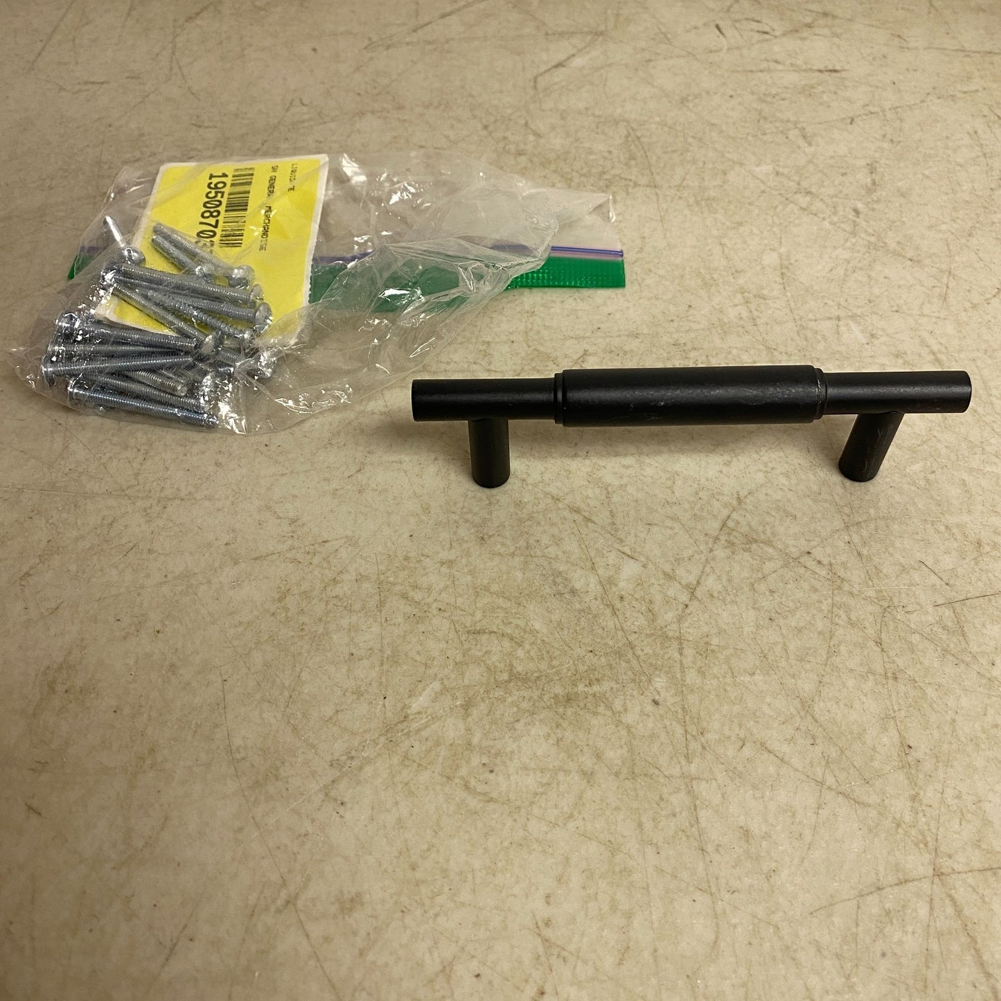 Signature Hardware Colmar 3‑3/4″ Solid Brass Cabinet Pull Matte Black (15 Count)