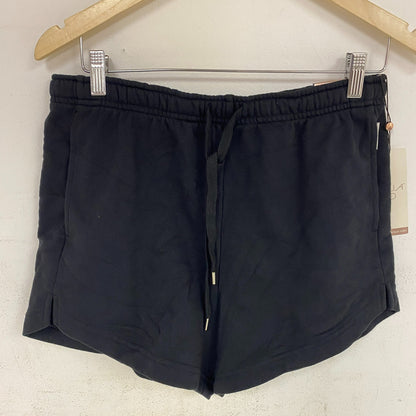 CALIA Womenâs French Terry High Rise Sweatshort Pure Black WAX12384