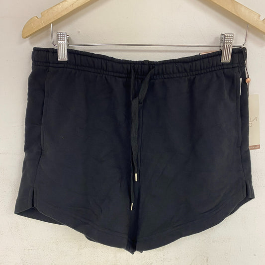 CALIA Womenâs French Terry High Rise Sweatshort Pure Black WAX12384