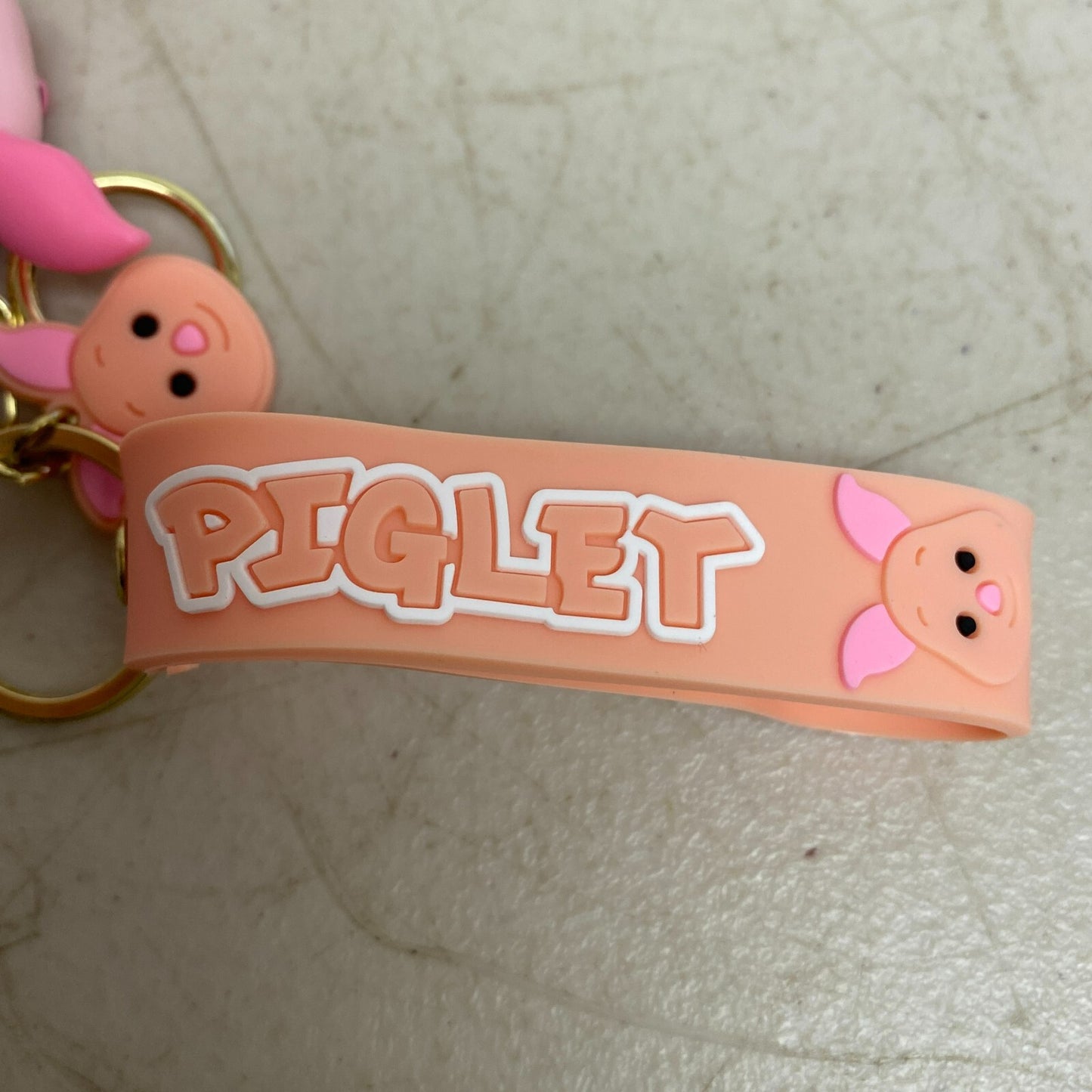 Assorted Silicone Winnie The Pooh Keychain Piglet Accessory