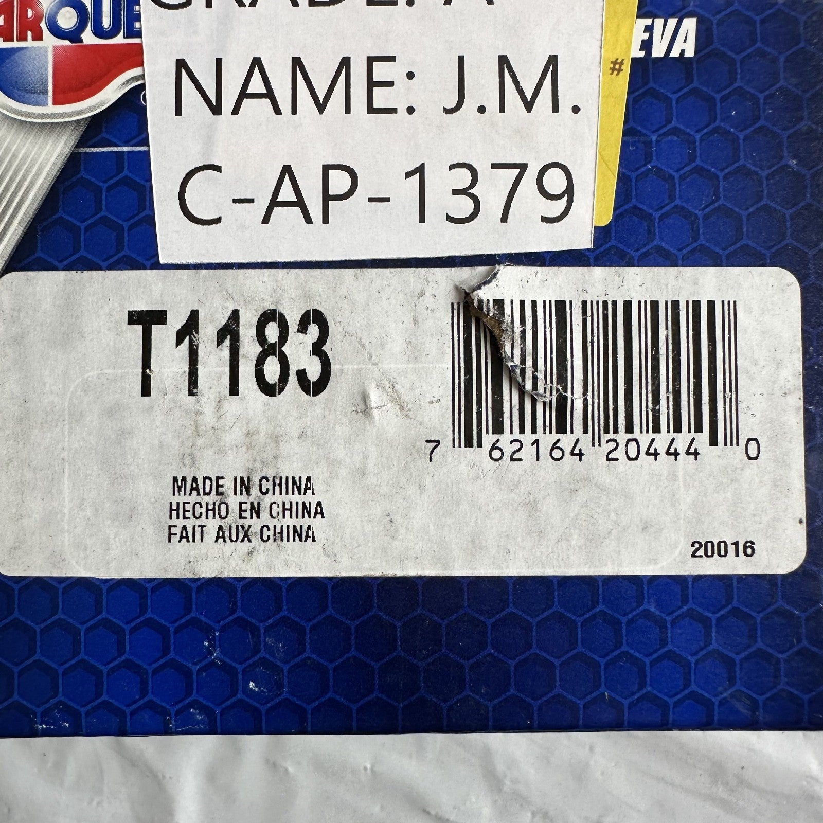 Carquest T1183 Engine Water Pump w Gasket Fits Select GM & Ford