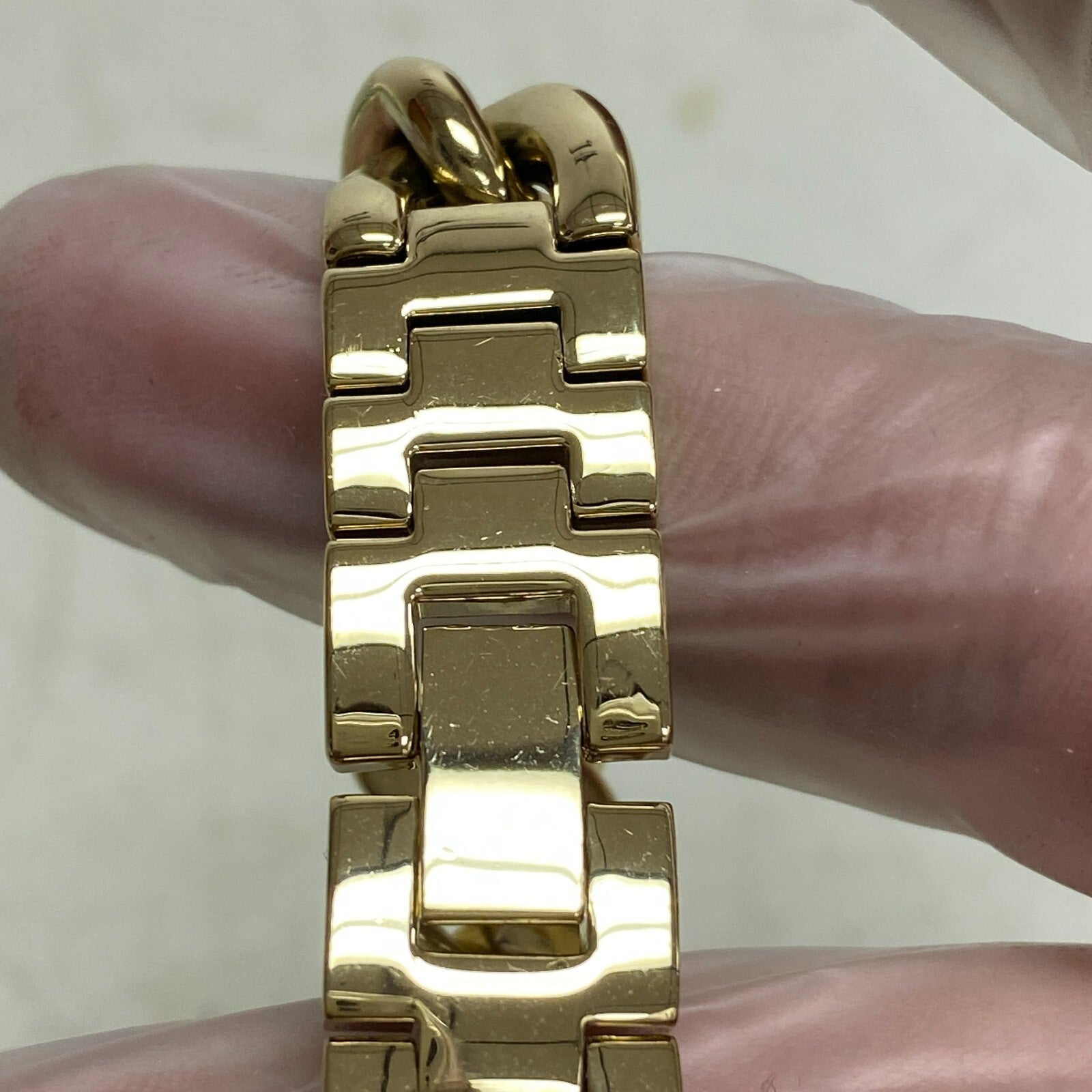 Armitron Women's Genuine Crystal Accented Chain Bracelet Watch, 75/5822GP