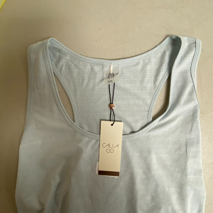 CALIA Women's Scoop Racer Relaxed Tank Calming Green WAX11205N