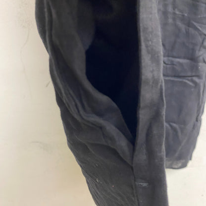 Ana a new approach sleeveless black roundneck see through chest open back Size S