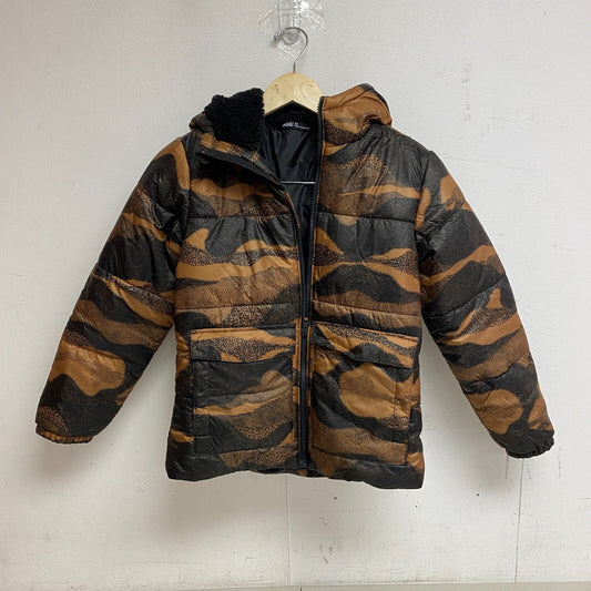 DSG Boys Insulated Puffer Jacket PRT Warm Cinnamon DOT Camouflage DOG23501PRTA
