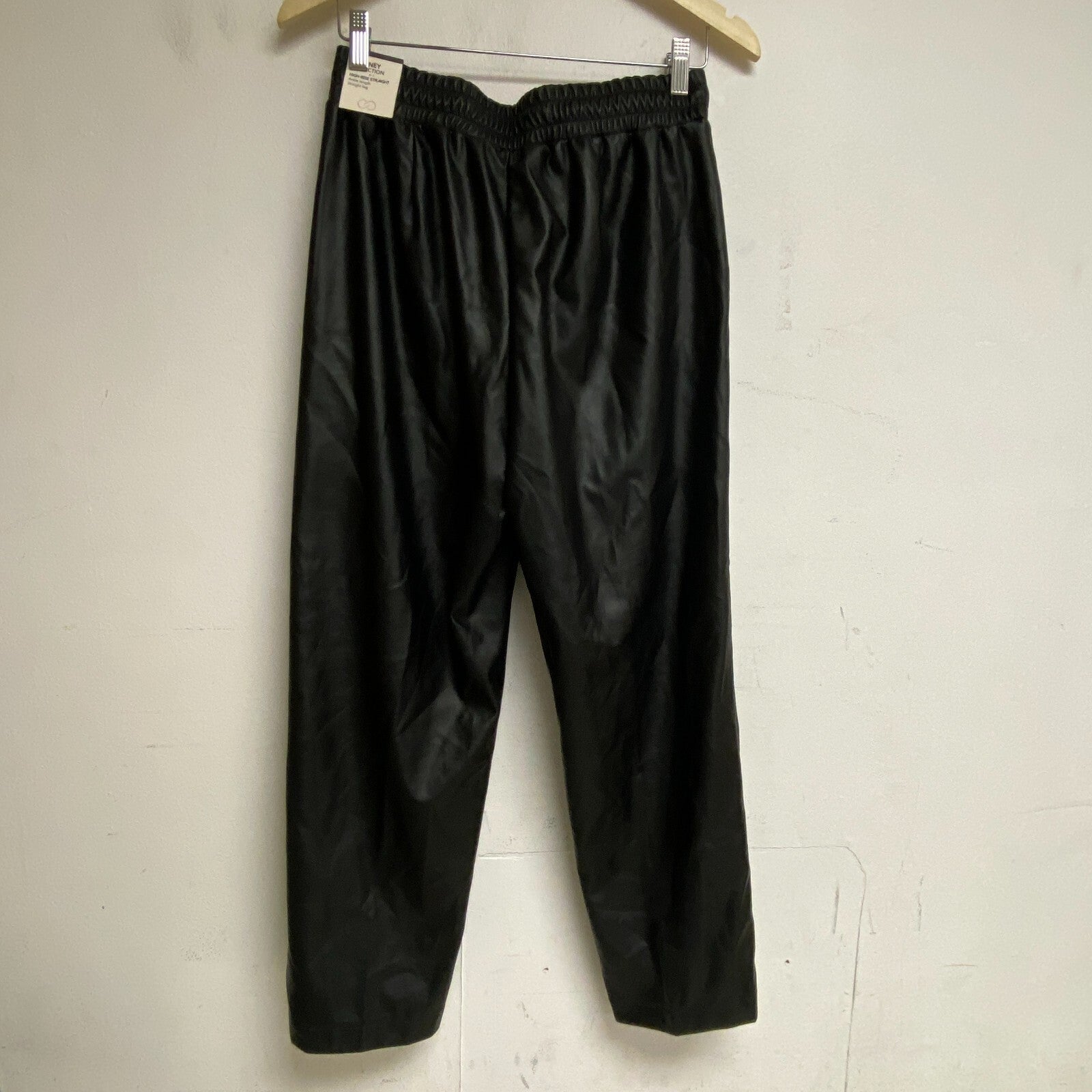 CALIA Womens Straight Leg Pintuck Pants Pure Black WAX32289 BRAND NEW