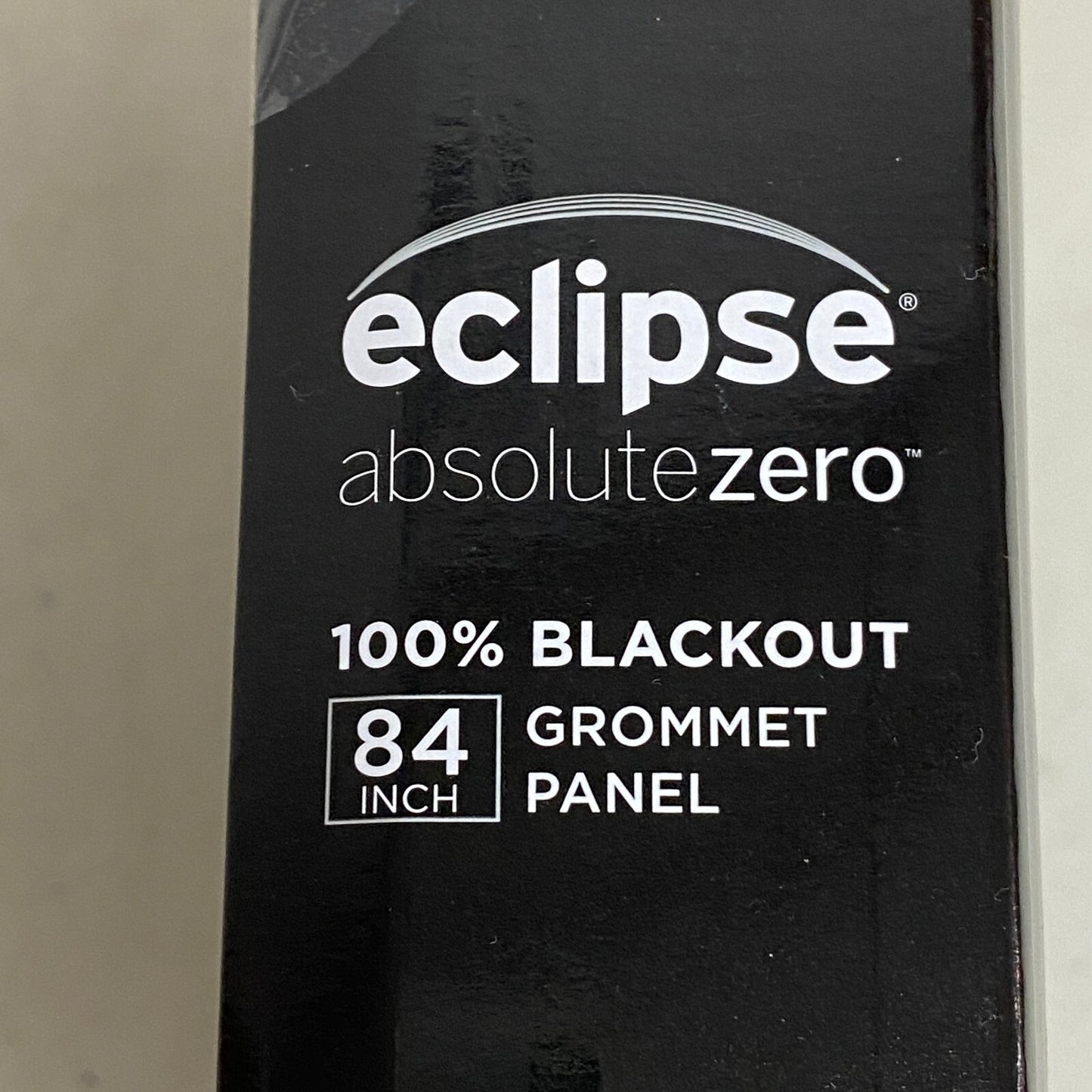Eclipse Absolute Zero - 100% Blackout One Grommet Panel Curtains 50"x84" - Gray