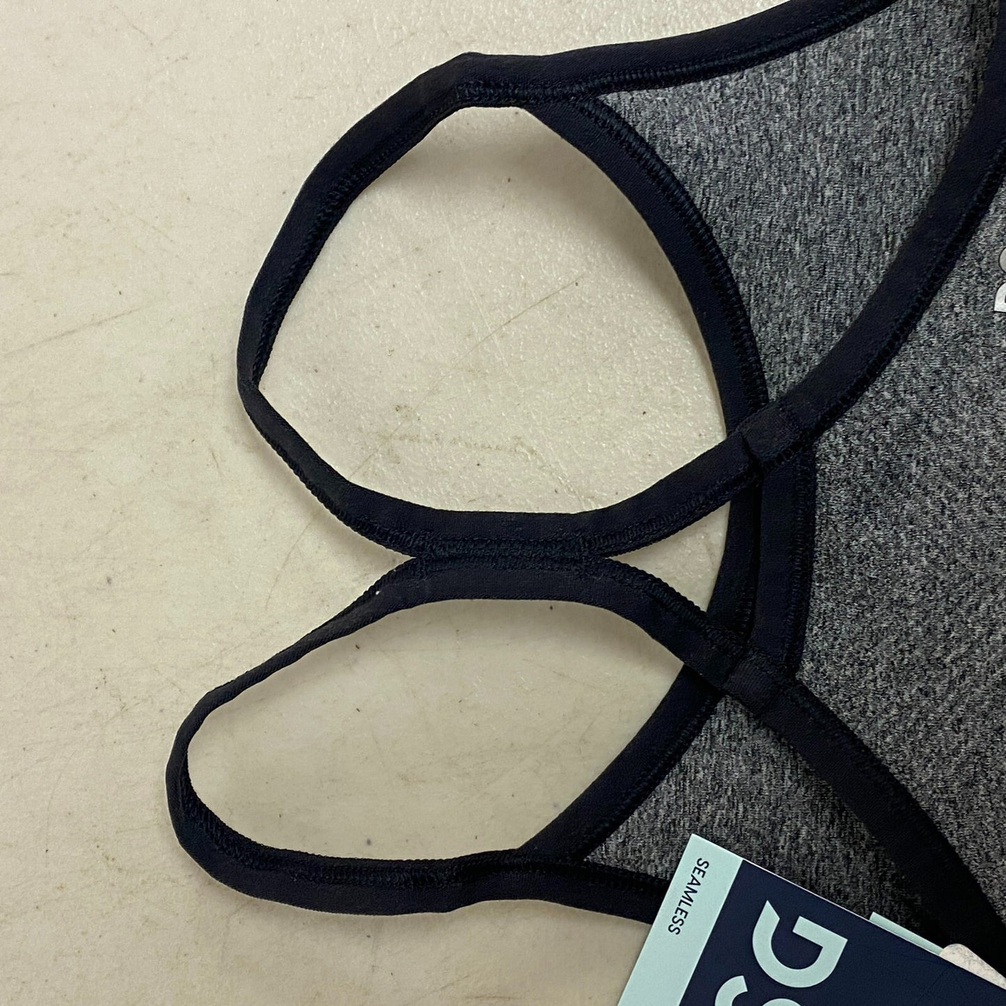 DSG Girls Semless Bra Pure Dark Heather Grey Solid  Sports Bra DAG10121