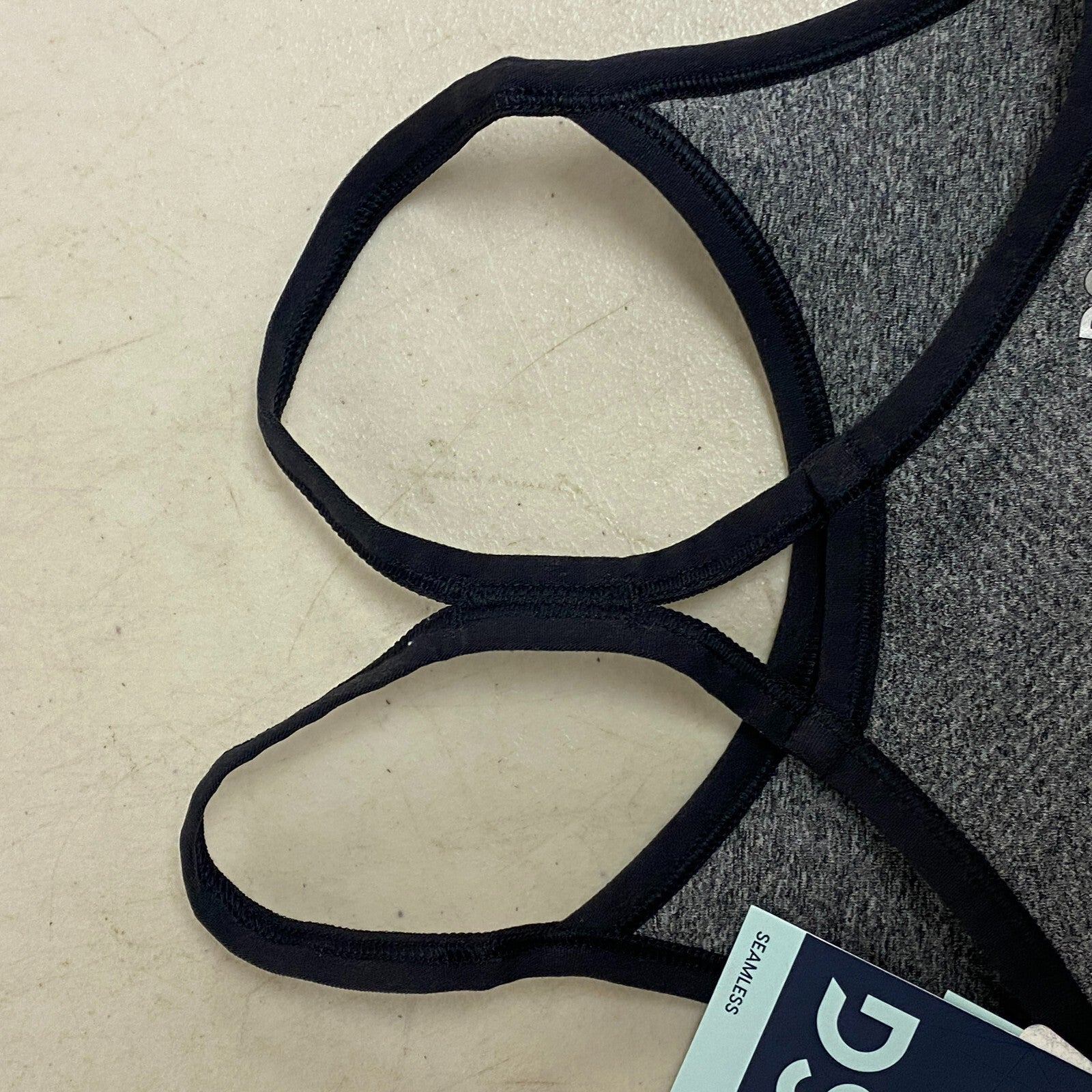 DSG Girls Semless Bra Pure Dark Heather Grey Solid  Sports Bra DAG10121