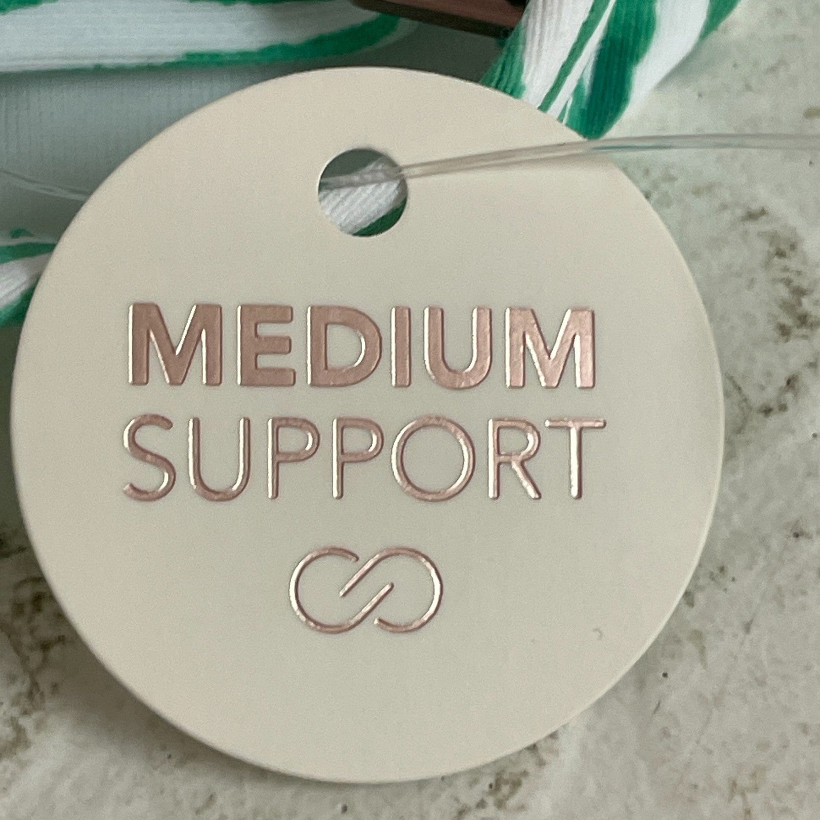 Calia Womenâs Tie-Front Tankini Palm Green Medium Support Swim Top WSA22302PRT