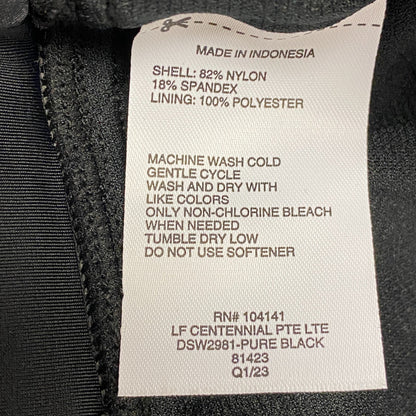 DSG Women's Rexi Swim Bralette Top Halter Straps Pure Black DSW2981 Brand New