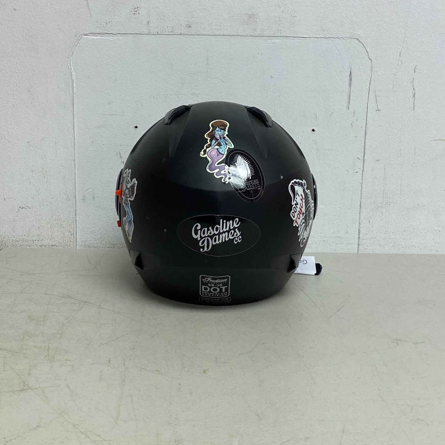 Indian Motorcycle Helmet w/Face Cover Size L Adjustable Under Shading cover Matt