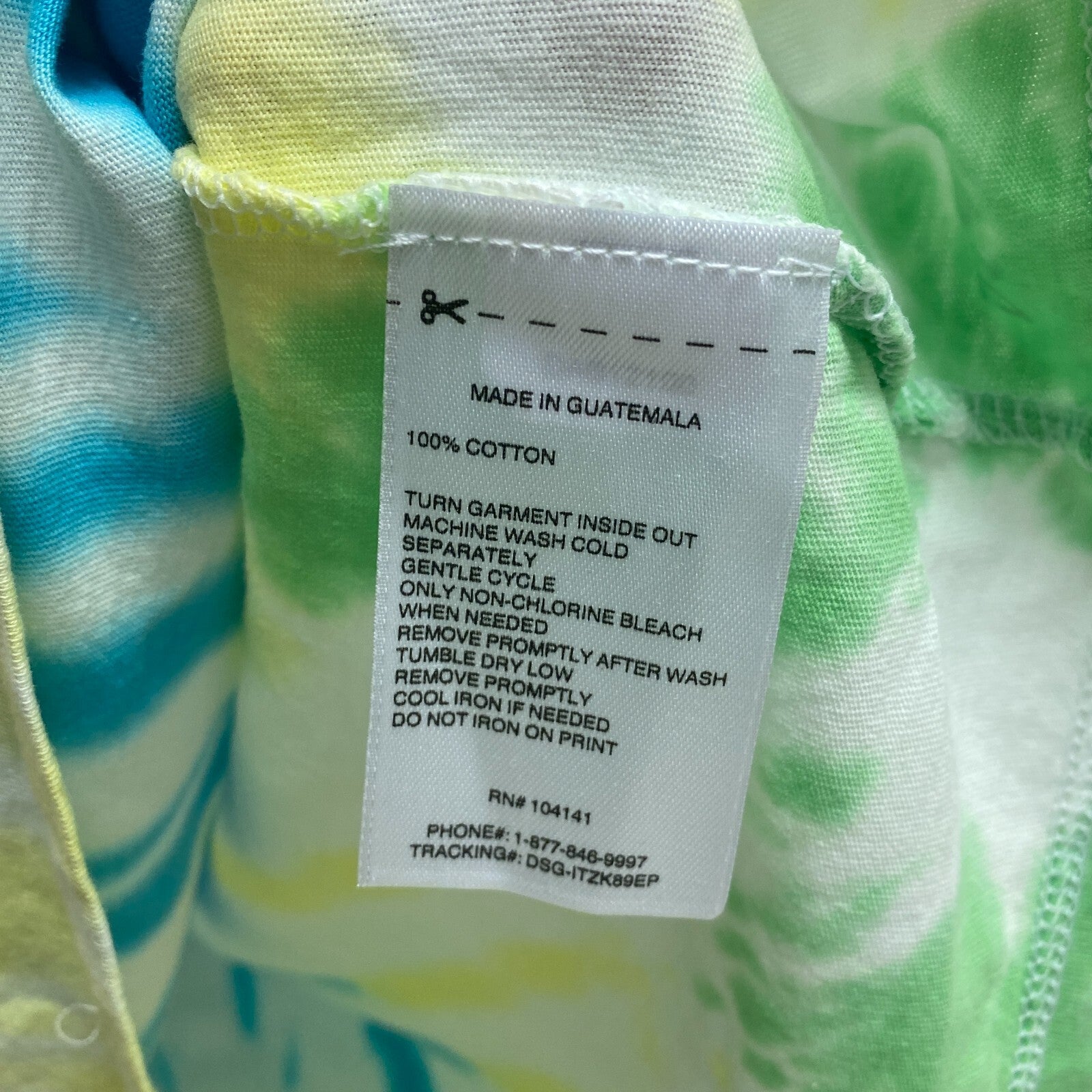 DSG Boy's SS tie-dye Graphic Tee Blue / Green / Yellow Far Out Td DAB12100