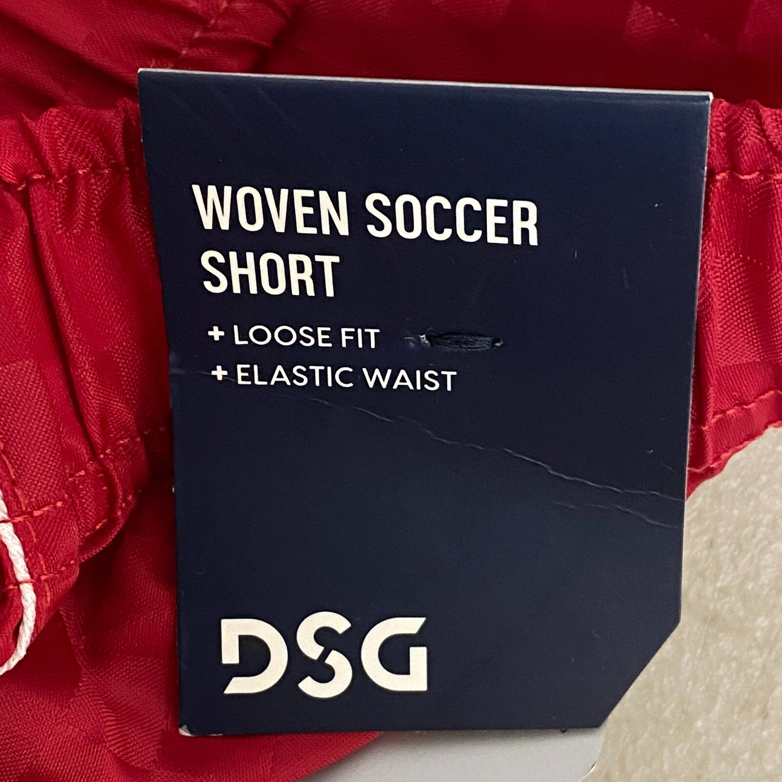 DSG Boys' Woven Soccer Shorts Team Red Performance Fashion Trendy DAB12800