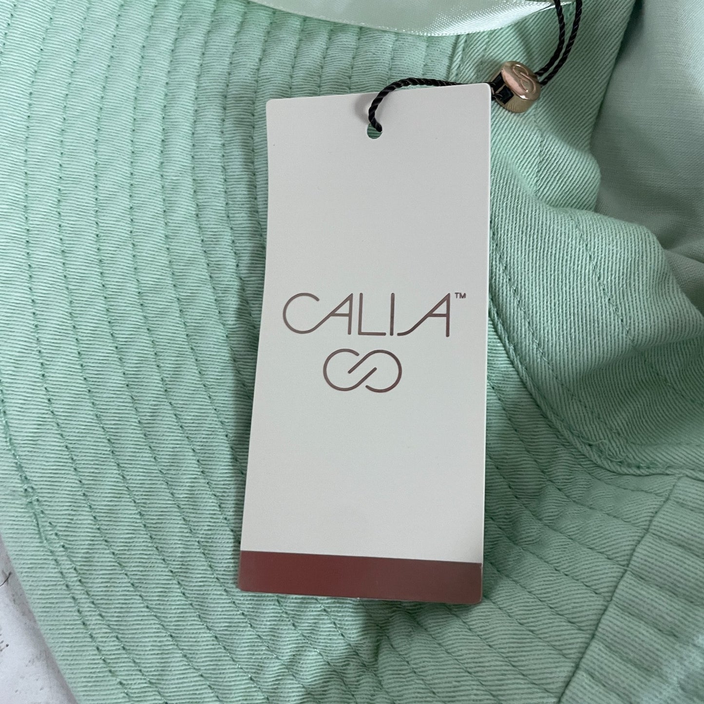 Calia Women’s Wide Brim Sun Hat Light Green CAC2304 NWT Adjustable Hat One Size