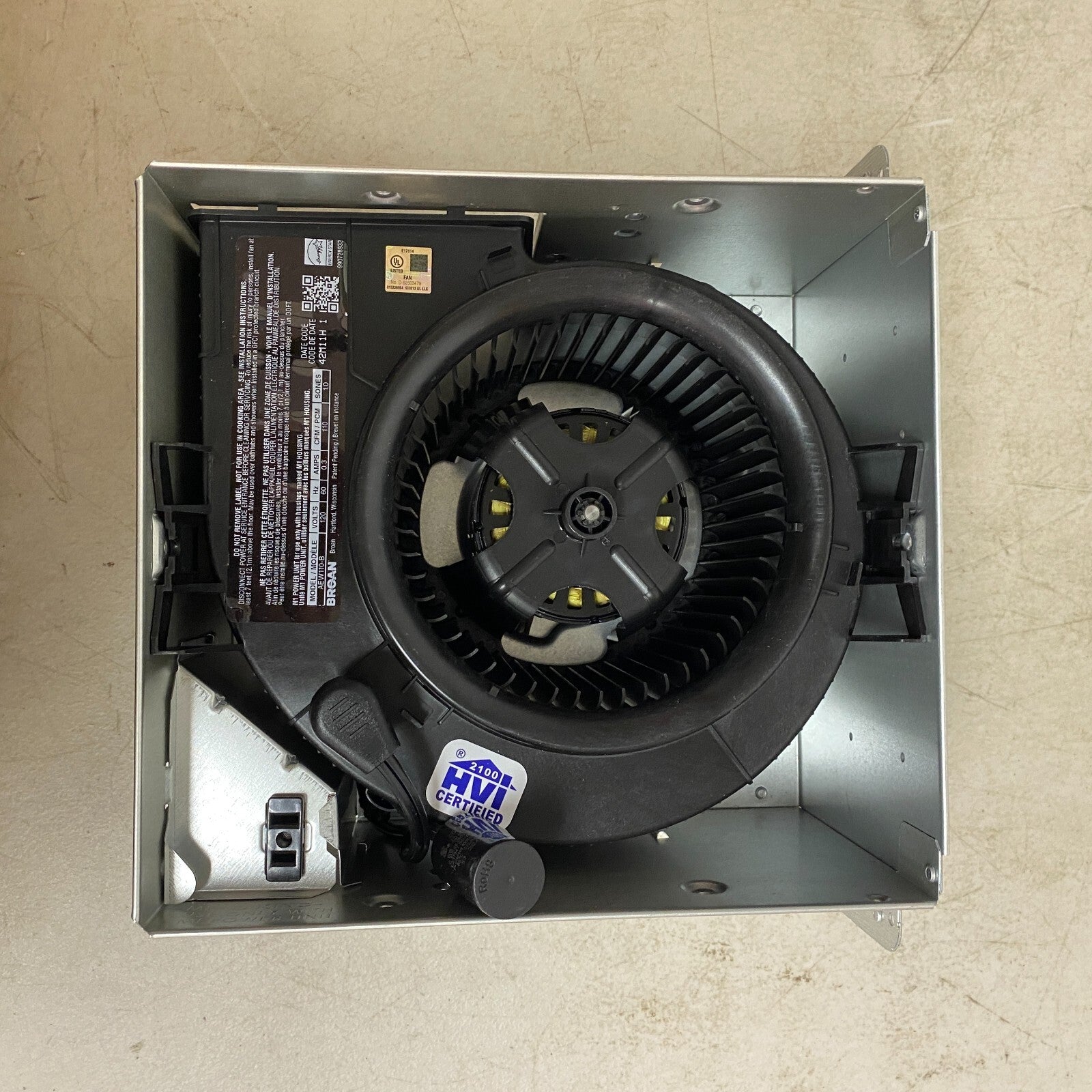 Broan 110 CFM Bathroom Ventilation Fan Fits 2" x 6" Roomside Flex Series