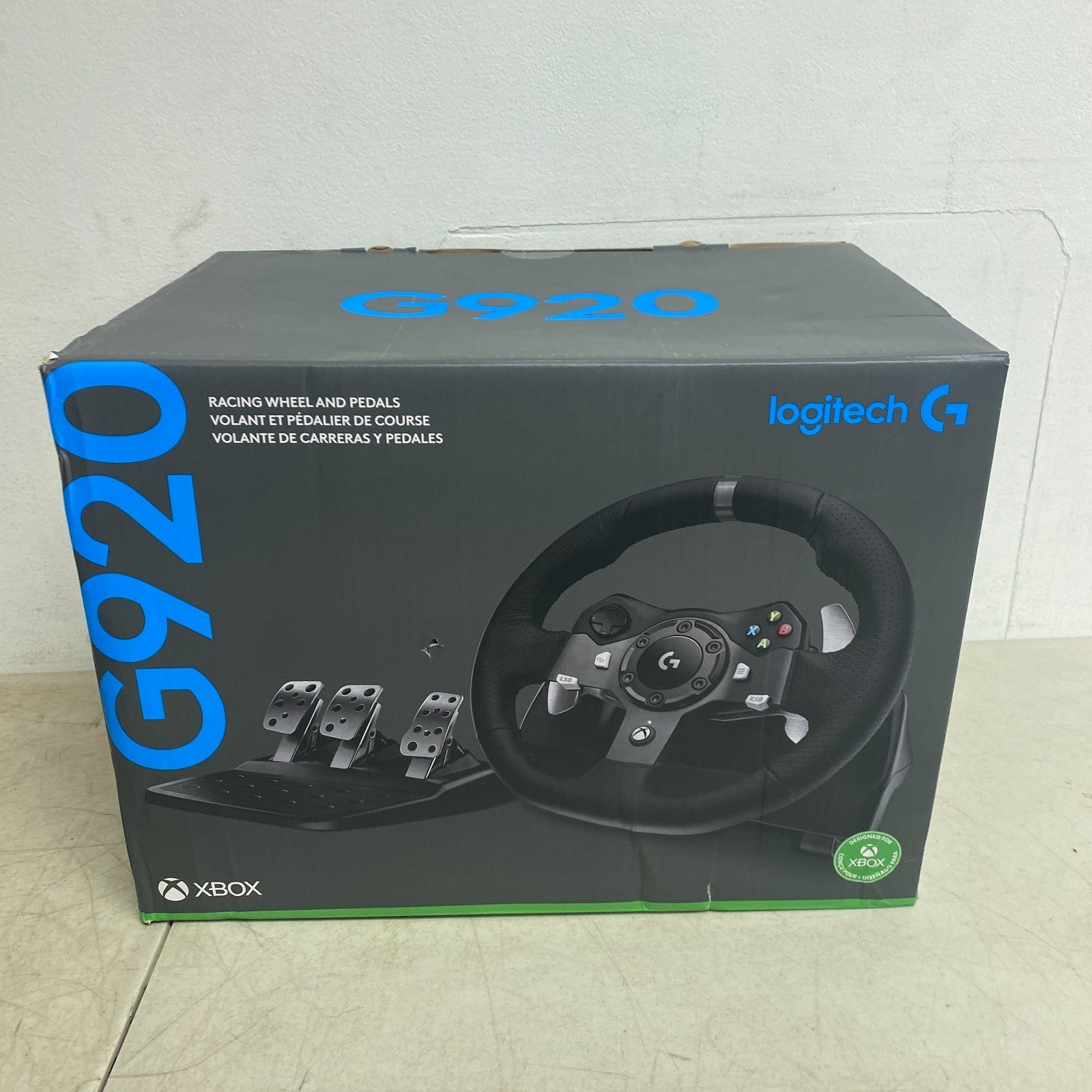 Logitech G920 Driving Force Racing Wheel & Pedals for Xbox Series X|S, Xbox New